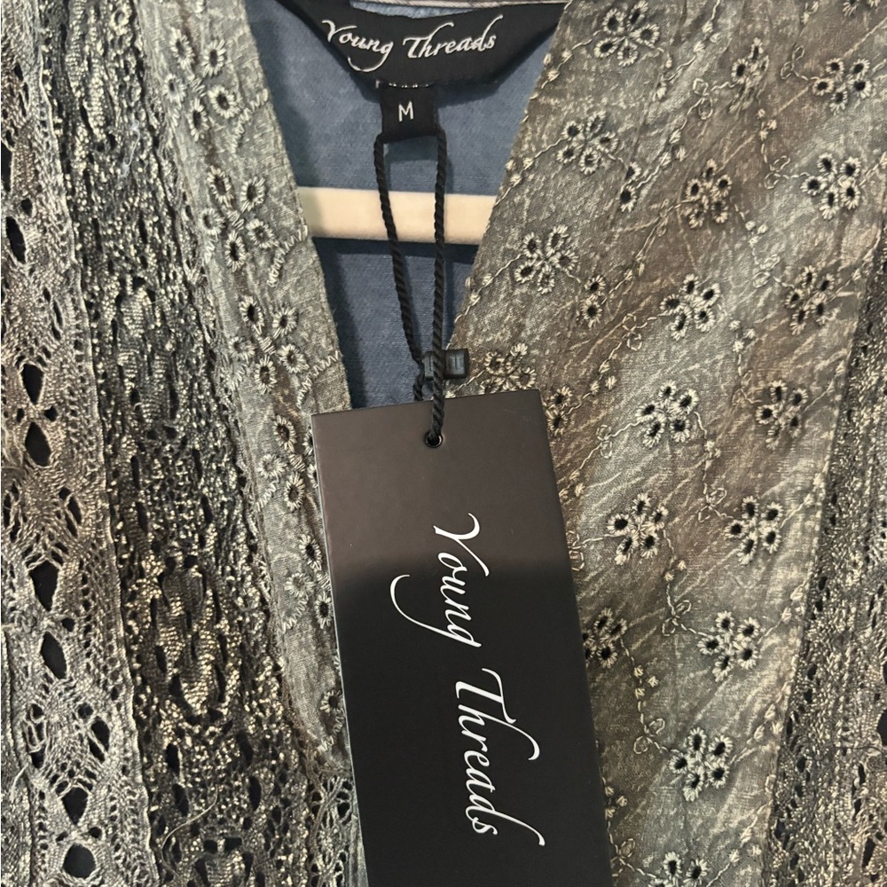 Patchwork Denim Dress by Young Threads NWT - Picture 2 of 5